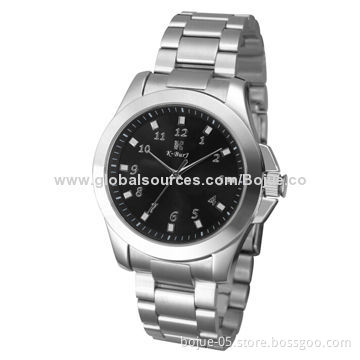 High-grade Quartz Calendar Men's Watch, CE/RoHS Mark